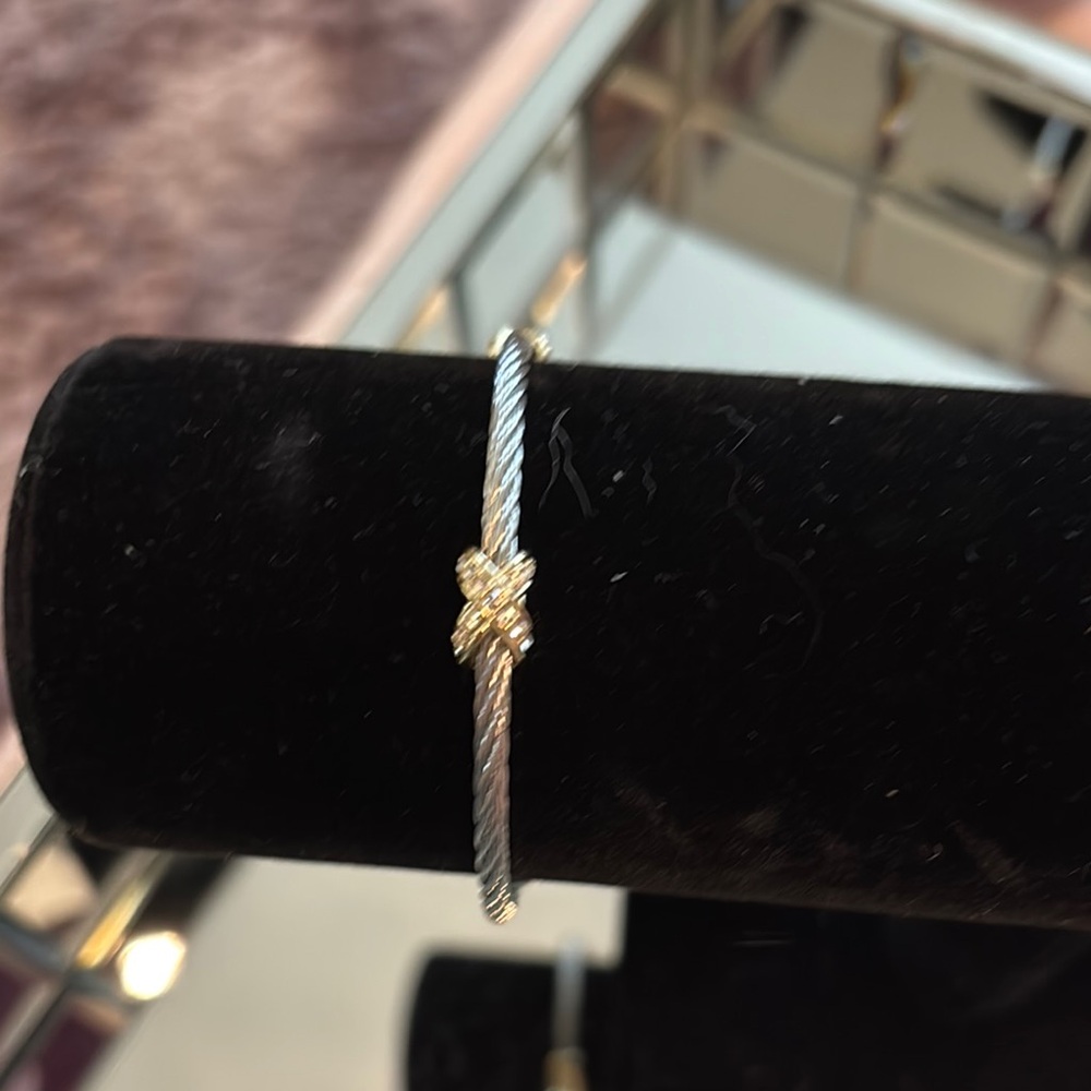 Elegant Silver and Gold Women's Bracelet